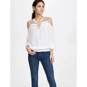 Ramy Brook | White Harper Cold Shoulder Top Sz XS